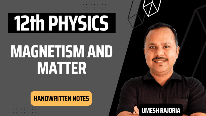 Magnetism and Matter Notes | Class 12 Physics Notes