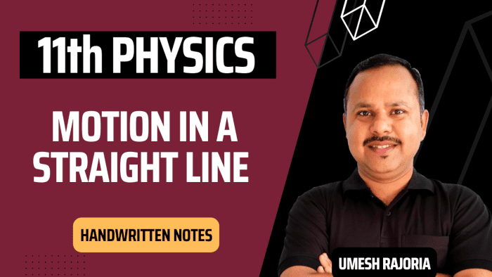 Motion in a Straight Line Notes | Class 11 Physics Notes