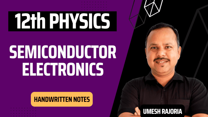 Semiconductor Electronics Notes | Class 12 Physics Notes